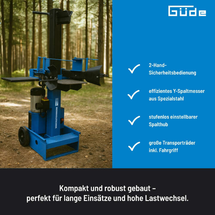 Güde Elektrischer Holzspalter GHS 500/8TE 230V